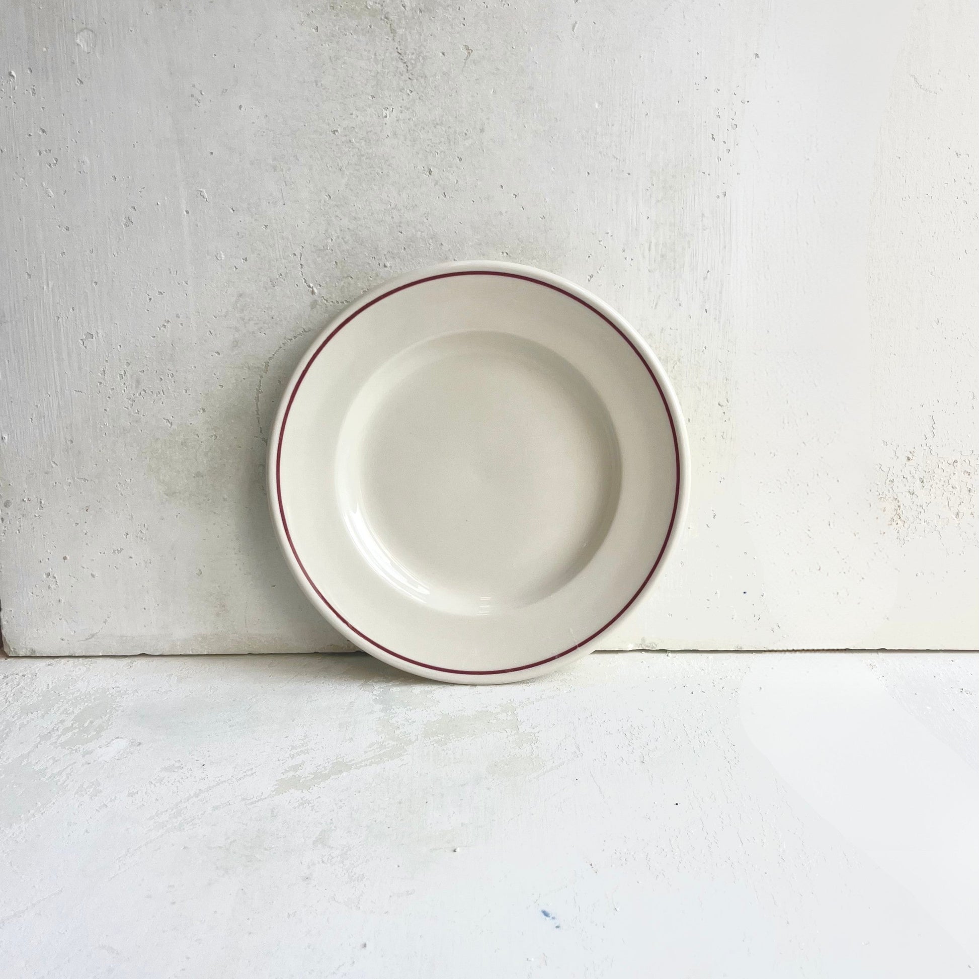 Side Plate Burgundy Line - Classical Porcelain