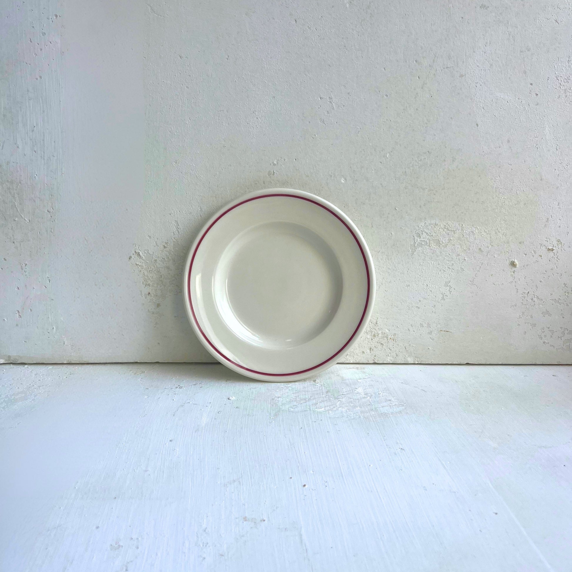 Small Side Plate Burgundy Line - Classical Porcelain