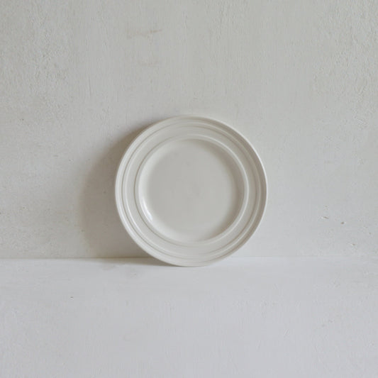 Small Side Plate Impressed Line - Classical Porcelain