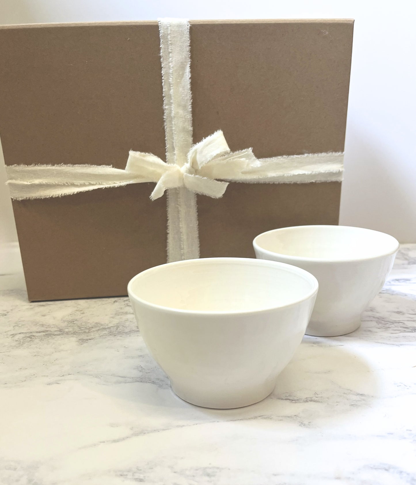 Pair of Handleless Hot Chocolate Mugs - Boxed Gift Set of 2