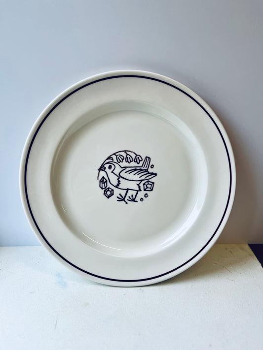 Classical Collection with Makoto Kagoshima - Serving Plate with Robin