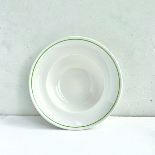 Set of Deep Bowls Clover Green Line - Classical Porcelain
