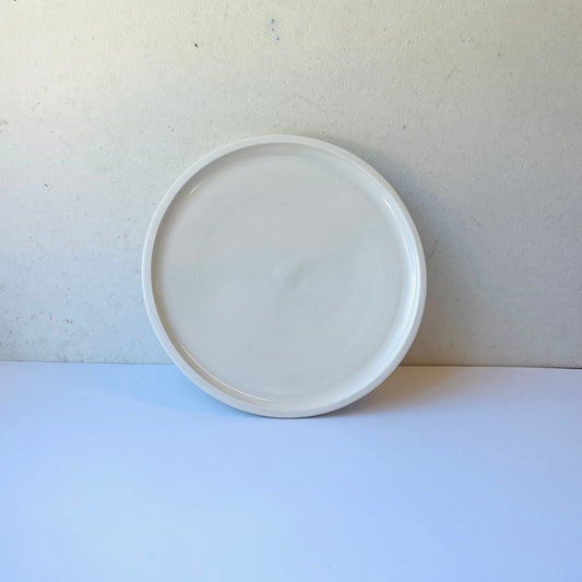 Simple Porcelain Flat Plate - Small (for Egg Cup)