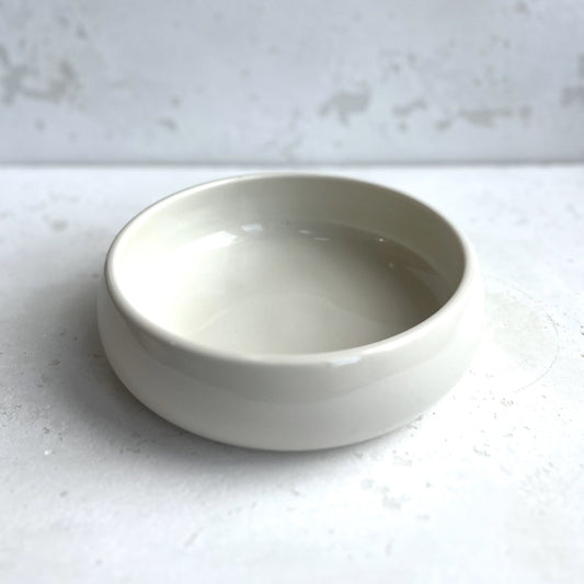 Simple Porcelain Flat Bowl - Large