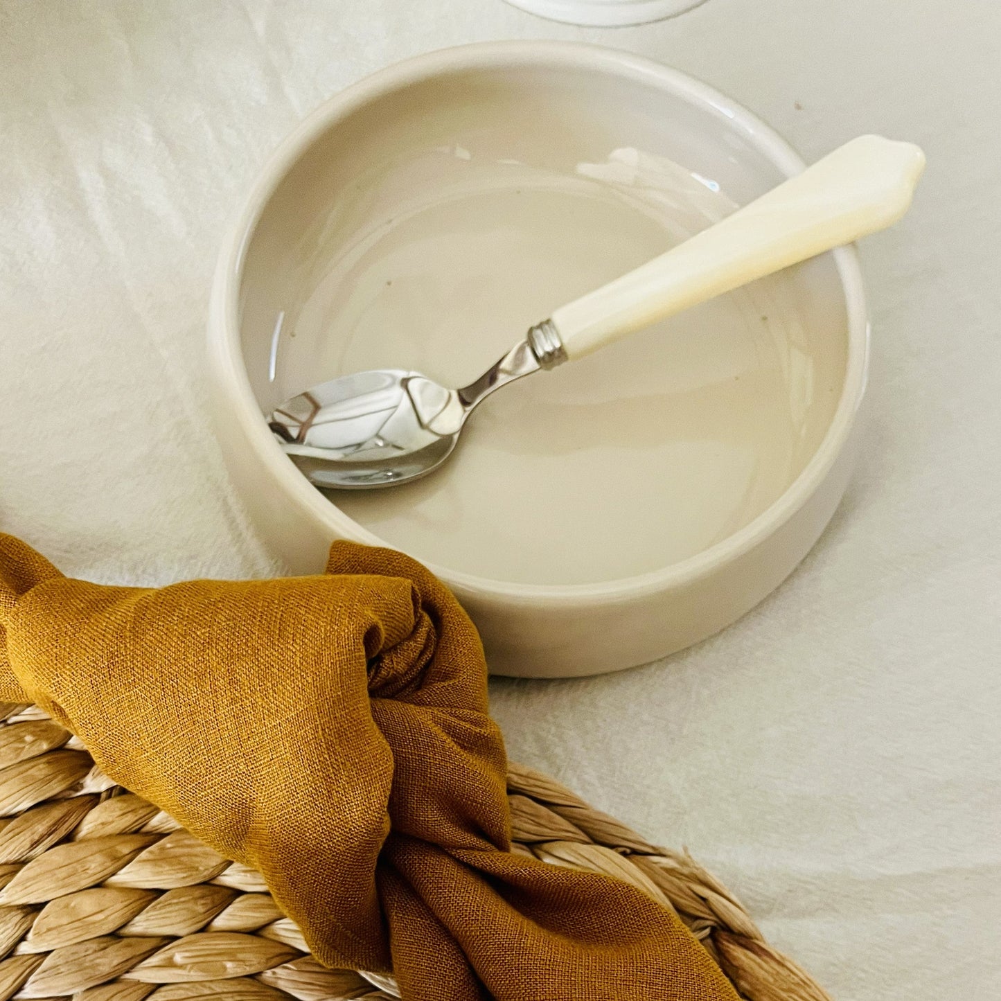 Classical Stoneware Flat Bowl - Seconds