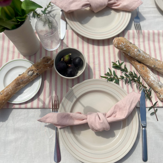 Dinner Plate Bistro Lines - Classical Stoneware
