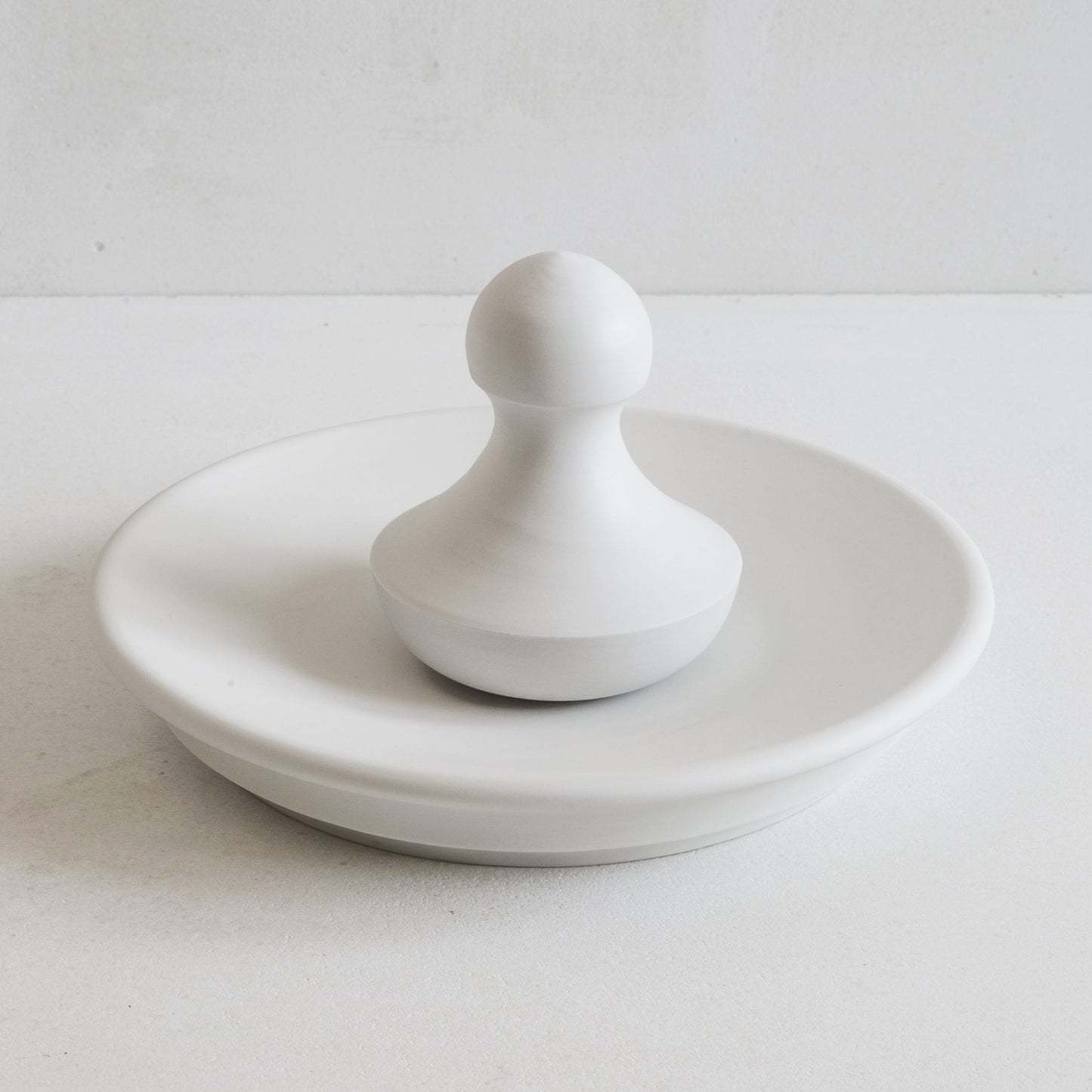 Large Ball Pestle with Flat Mortar