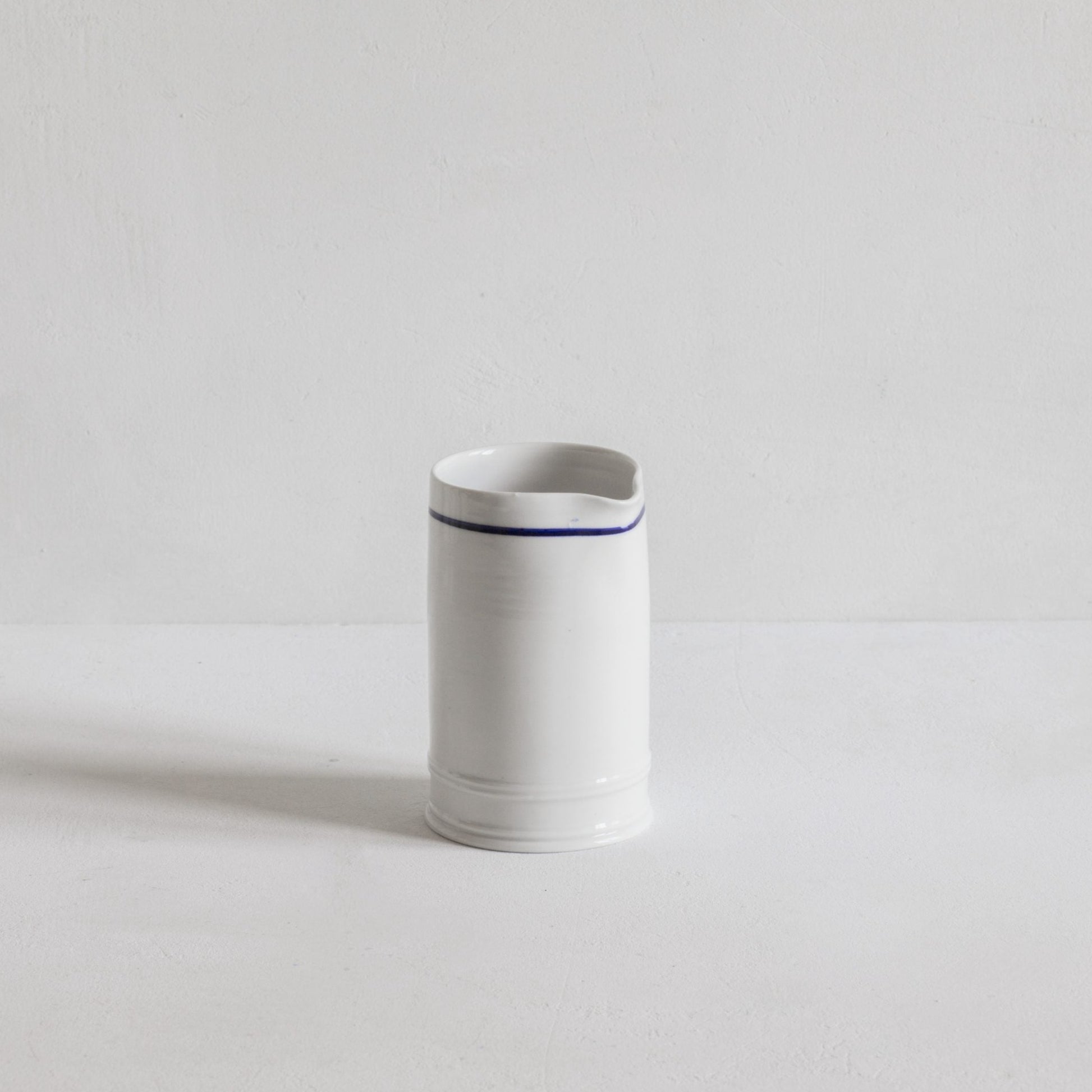 Classical Cream Jug, Cobalt Blue Line - Seconds