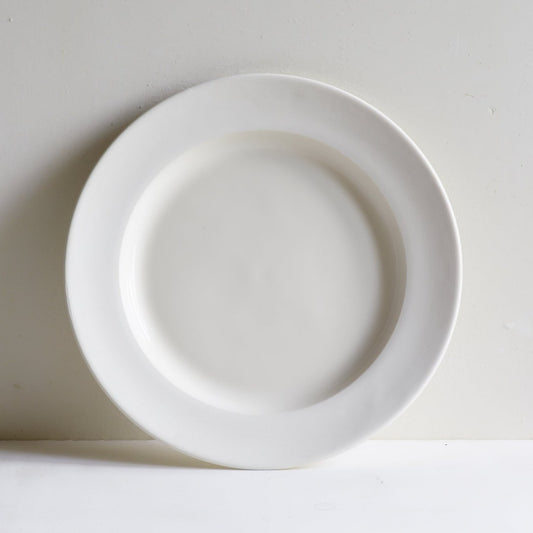 Dinner Plate (Unglazed Border)- Classical Porcelain