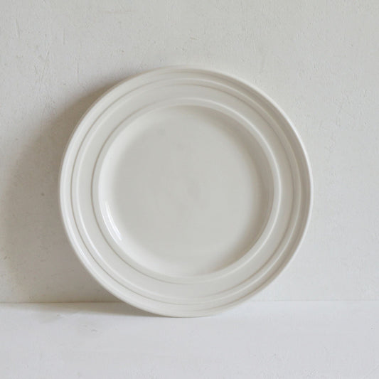 Dinner Plate Impressed Line - Classical Porcelain
