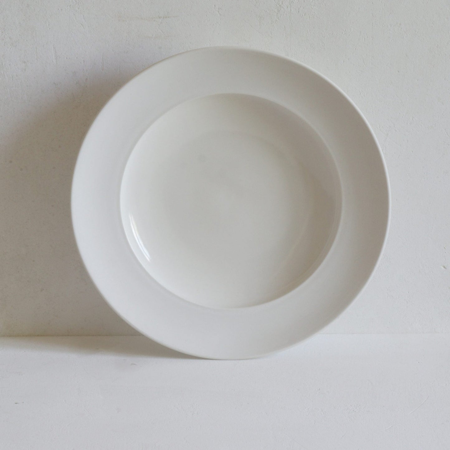 Classical Porcelain Unglazed Border Shallow Bowl