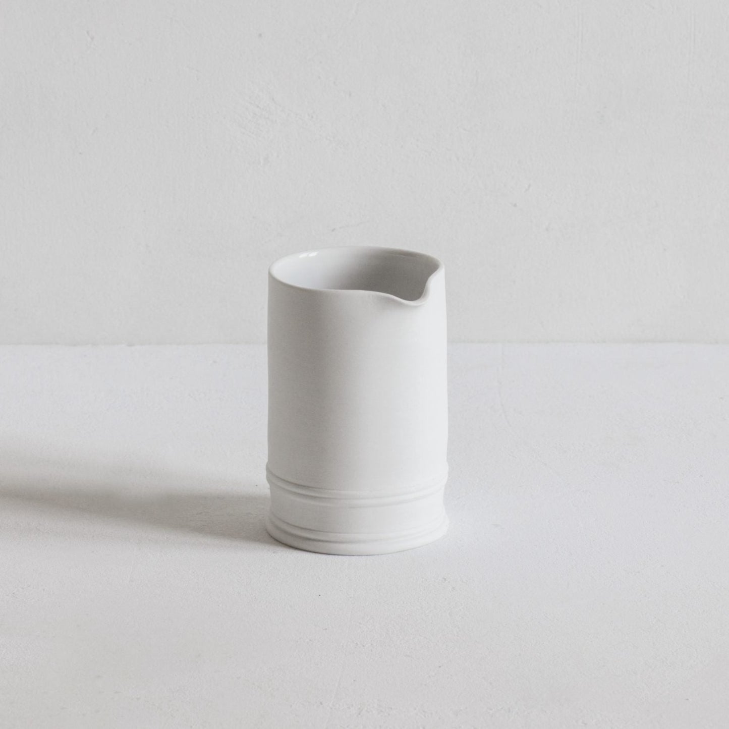 Classical Small Cream Jug Unglazed Exterior