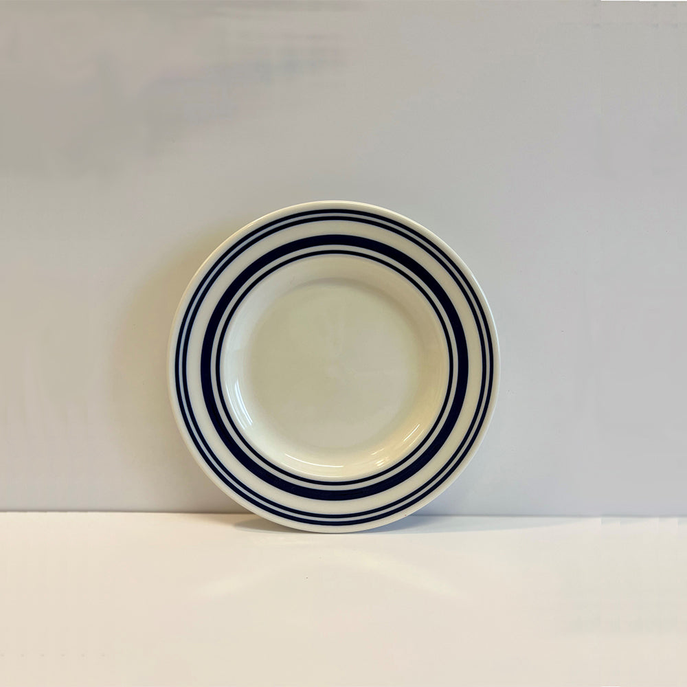Small Side Plate Sea Stripes - Classical Porcelain