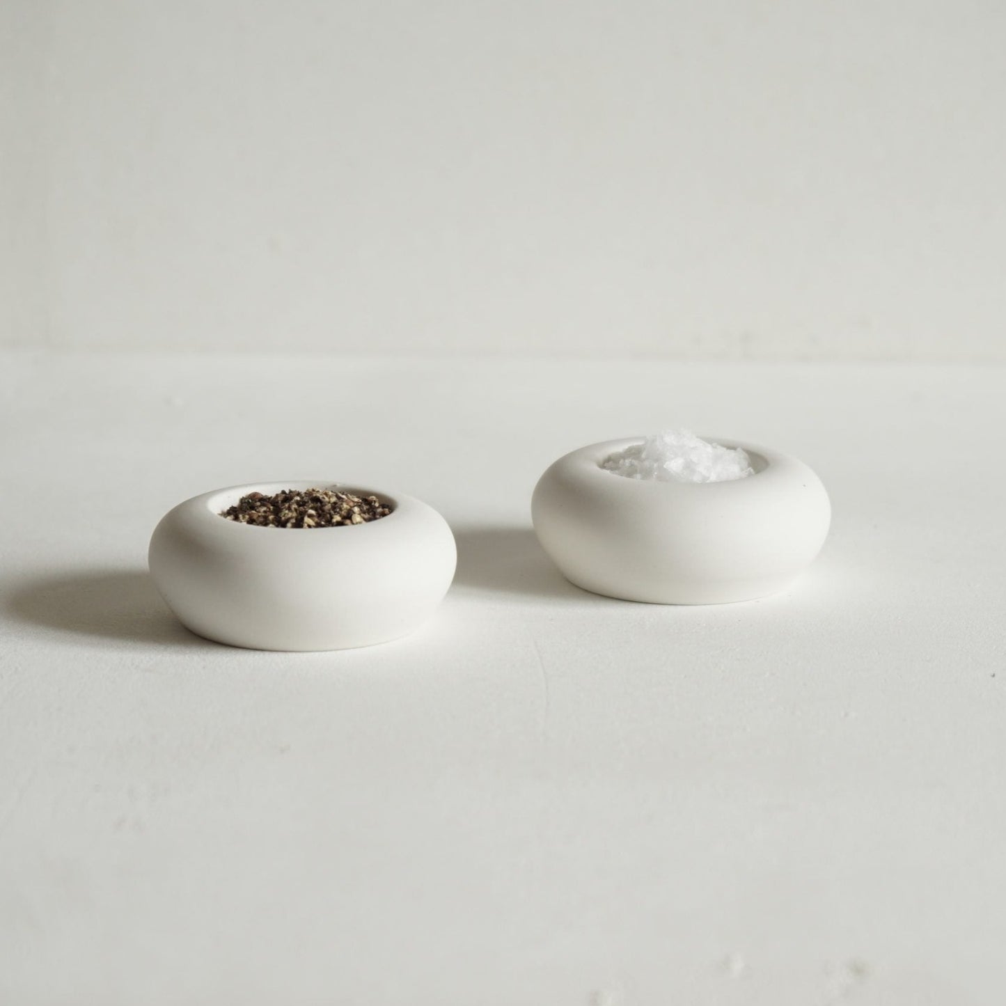 Salt and Pepper Porcelain Pinch Pots