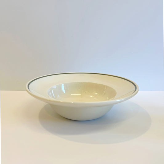 Deep Bowl Forest Green Line - Classical Porcelain