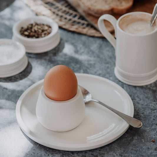 Simple Egg Cup Plate - Seconds