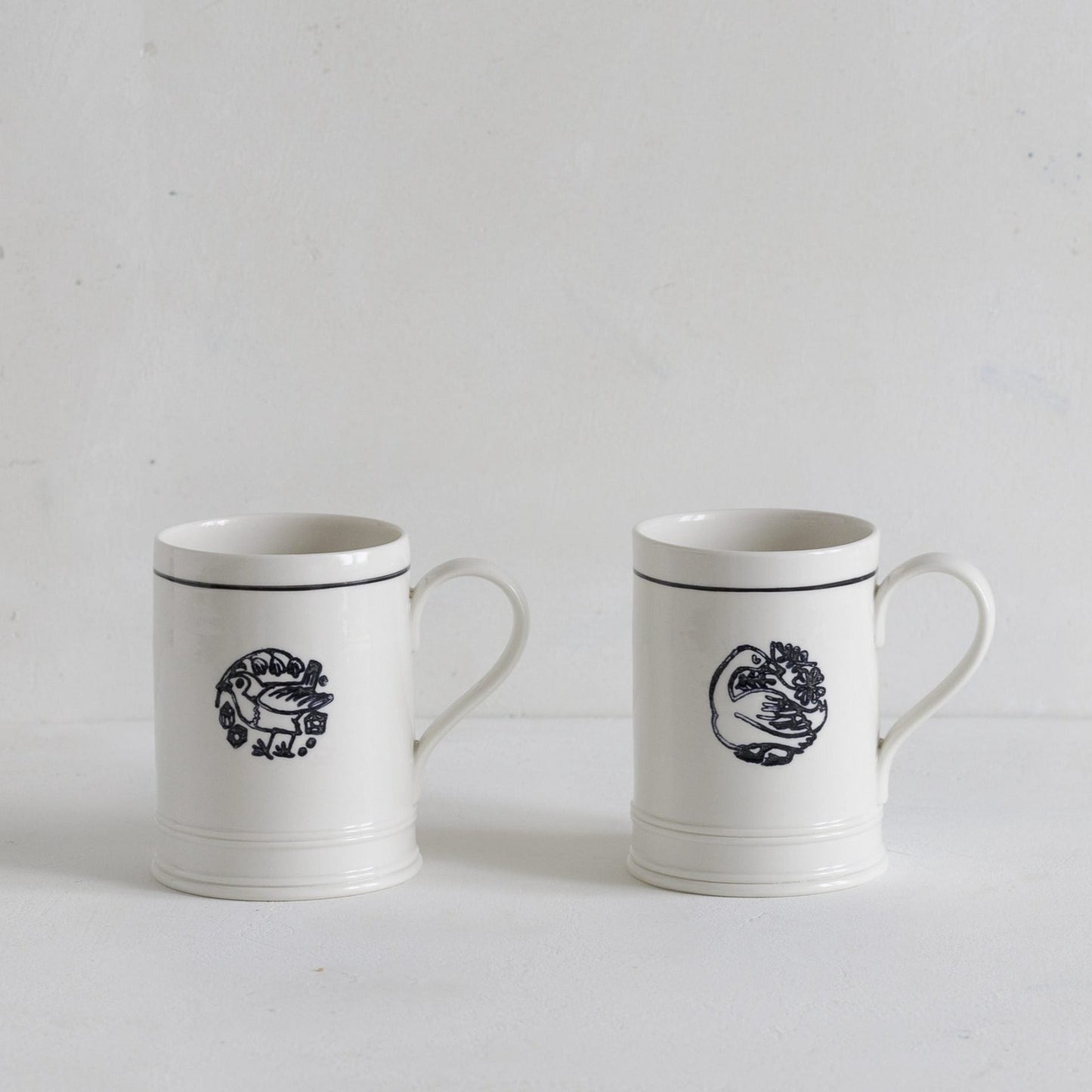Classical Mugs with Makoto Kagoshima designs
