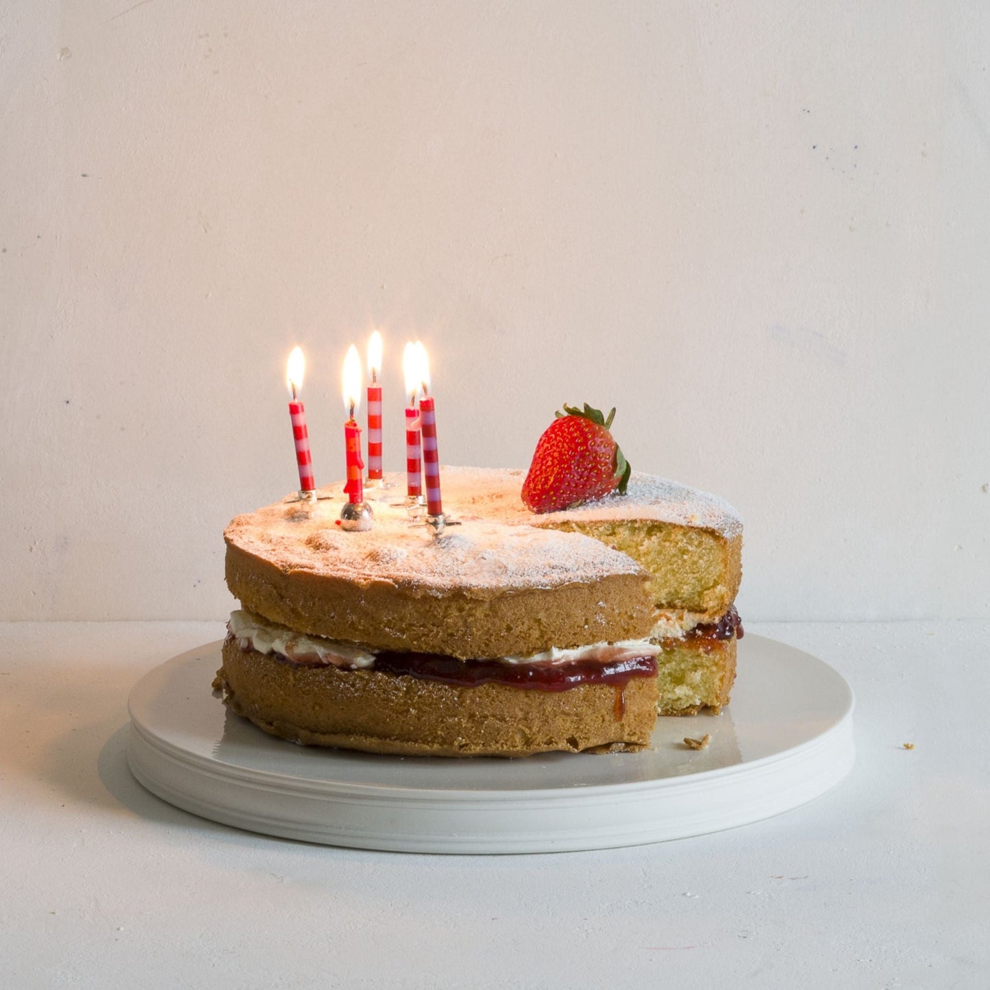 Classical Platform with Birthday Cake