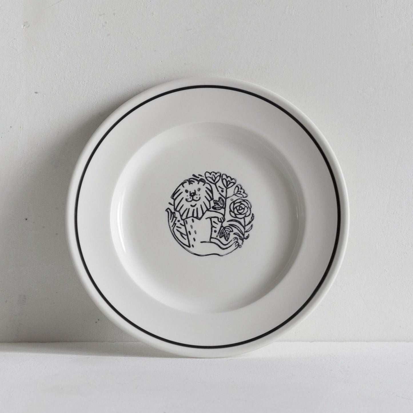 Makoto Kagoshima Lion side plate 21cm