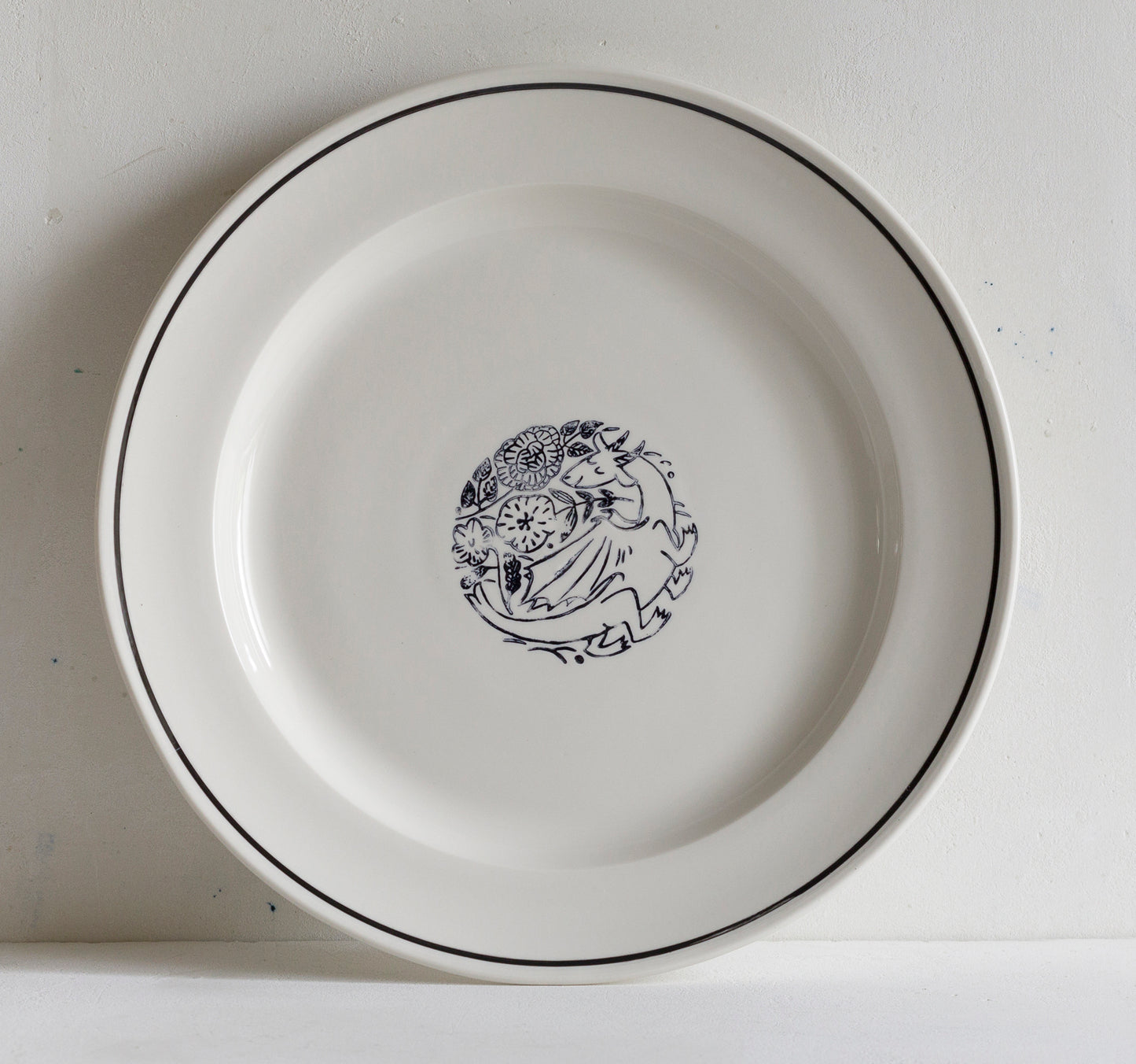 Makoto Kagoshima Large Dinner Plate Dragon