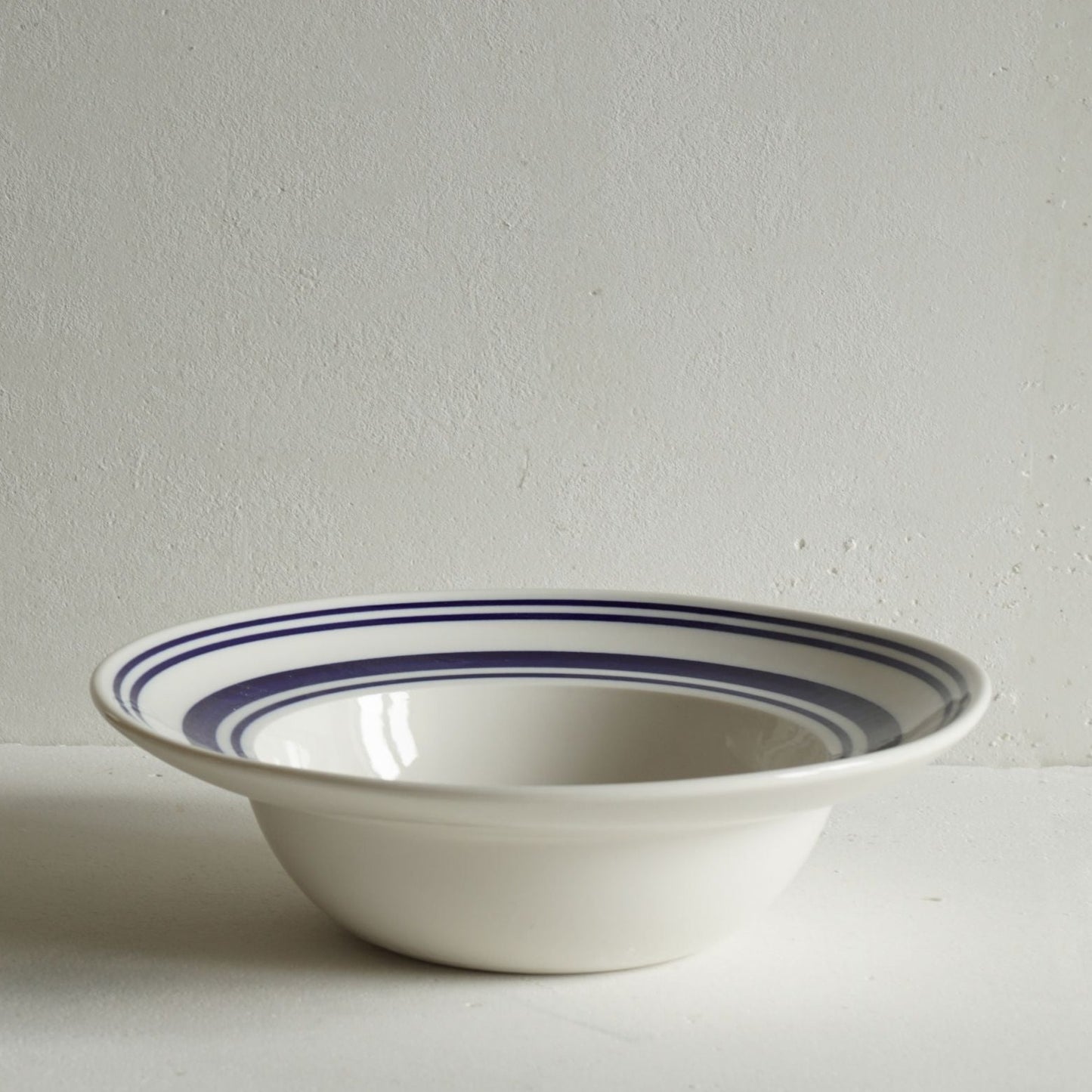 Porcelain Sea Stripes Deep Bowl