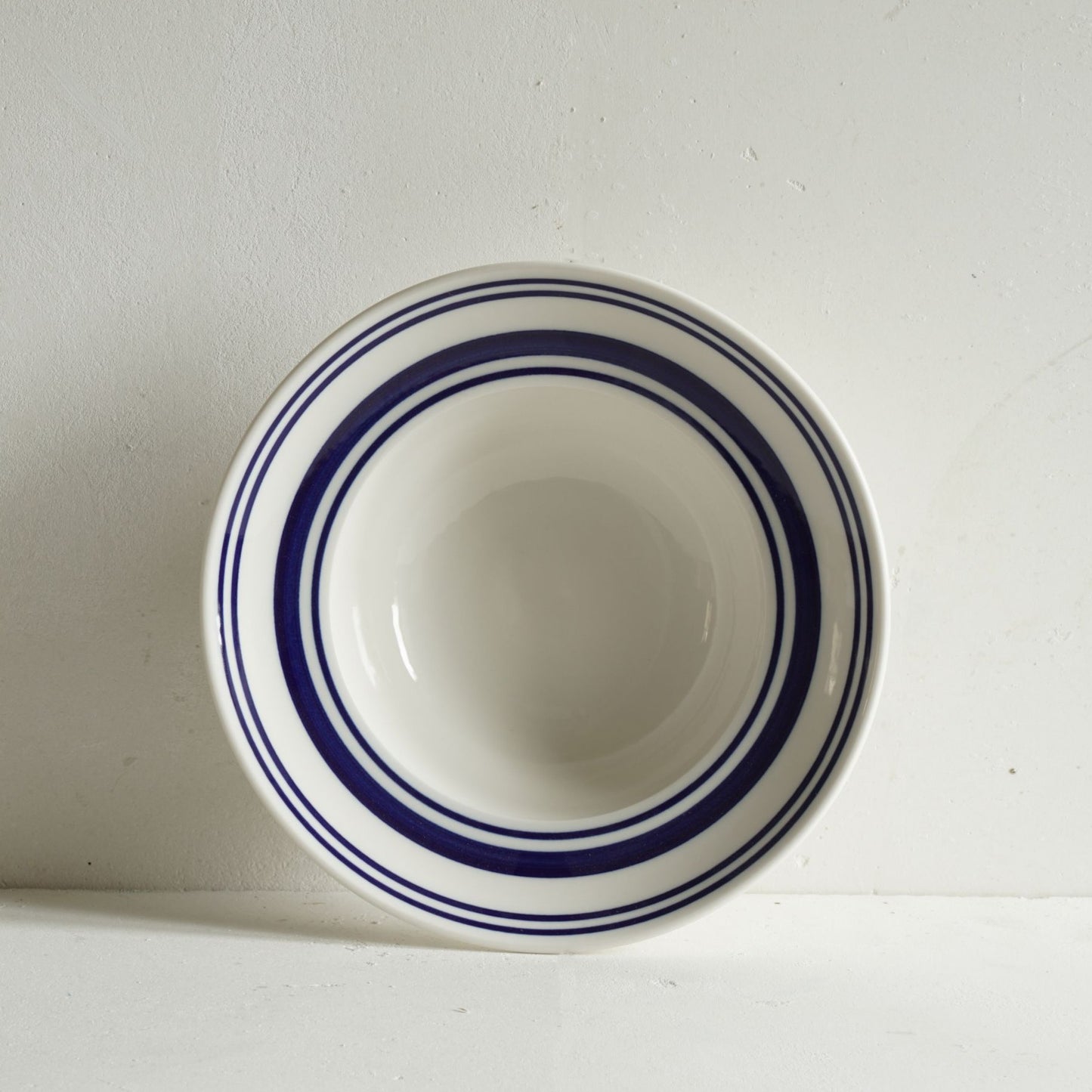 Porcelain Sea Stripes Deep Bowl