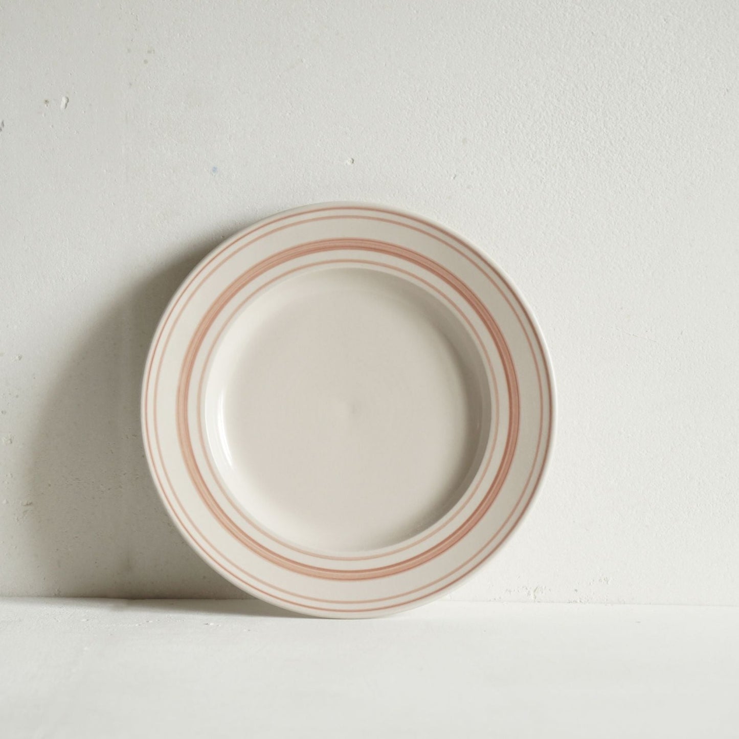 Rose Linen Stripe Side Plate 21cm