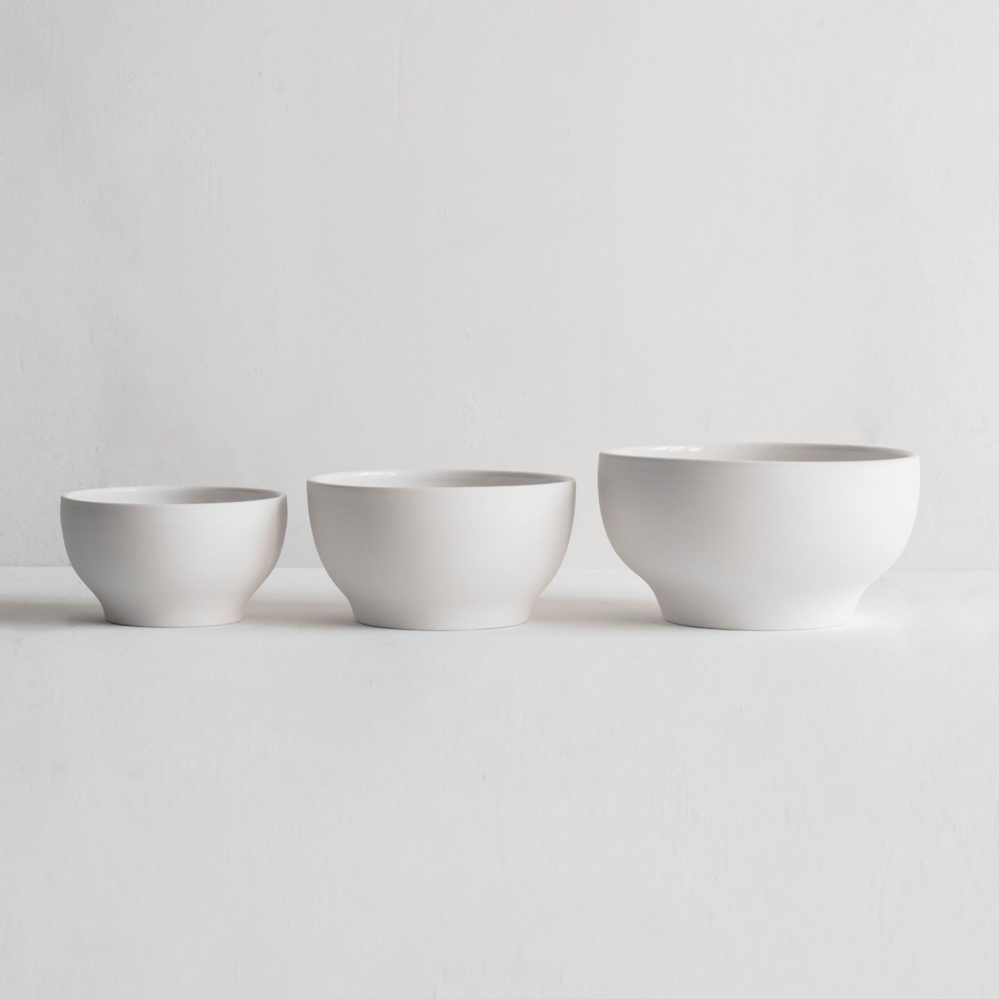 Porcelain Simple Bowls | Unglazed | Luxury Dinnerware