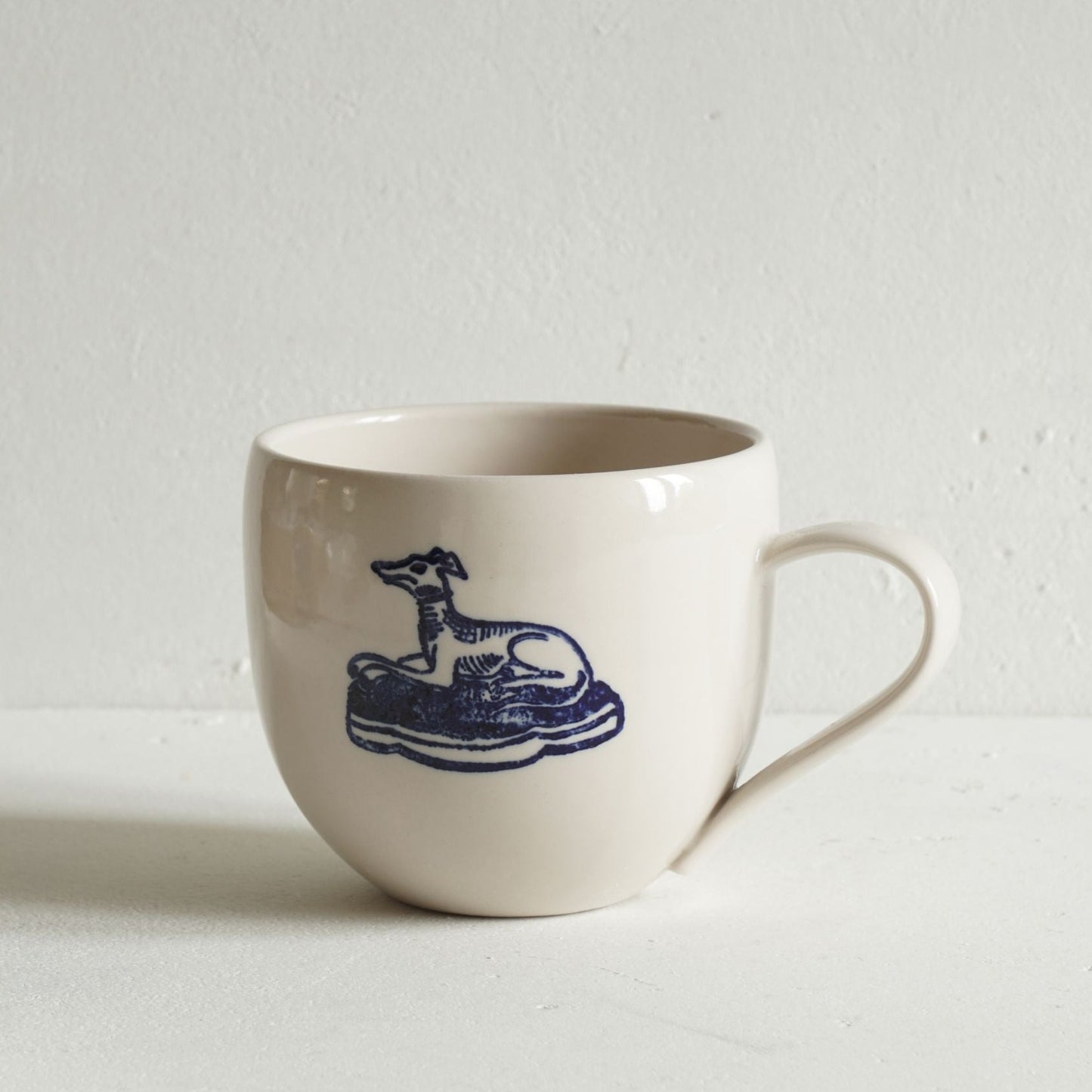 Stoneware Simple Mug with Hound
