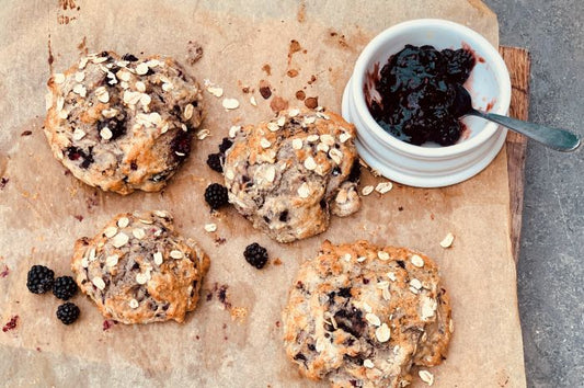 A Recipe for Bramble and Apple Scones