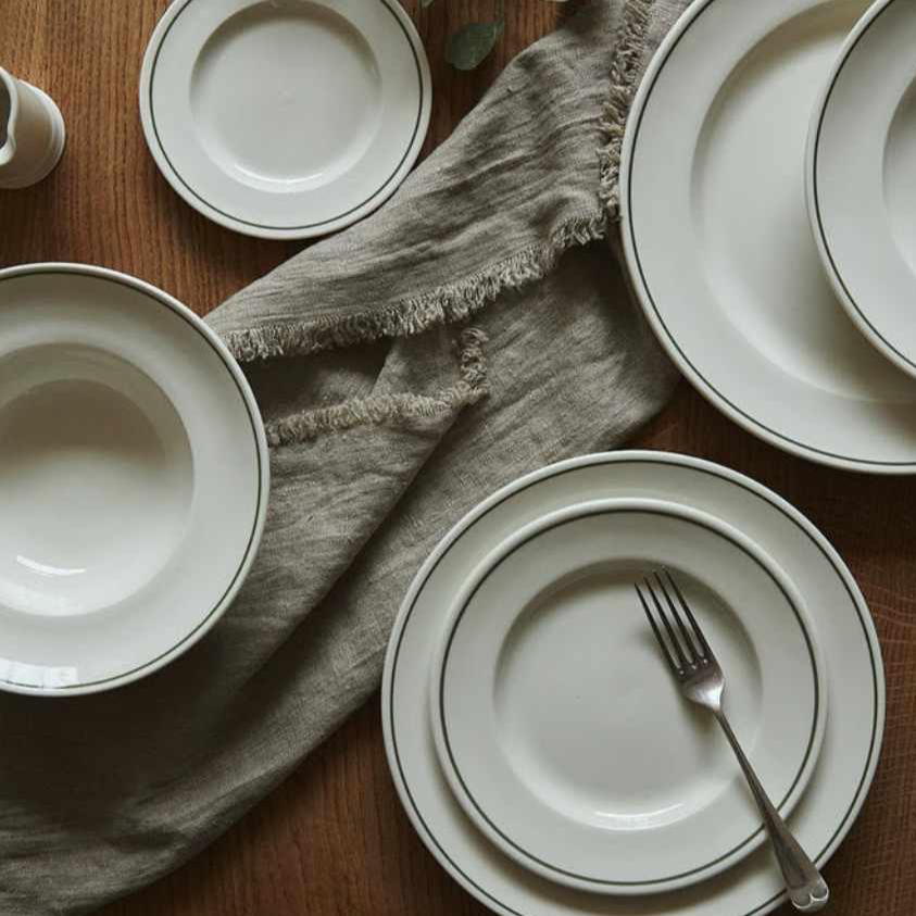 Classical Porcelain, Forest Green Line