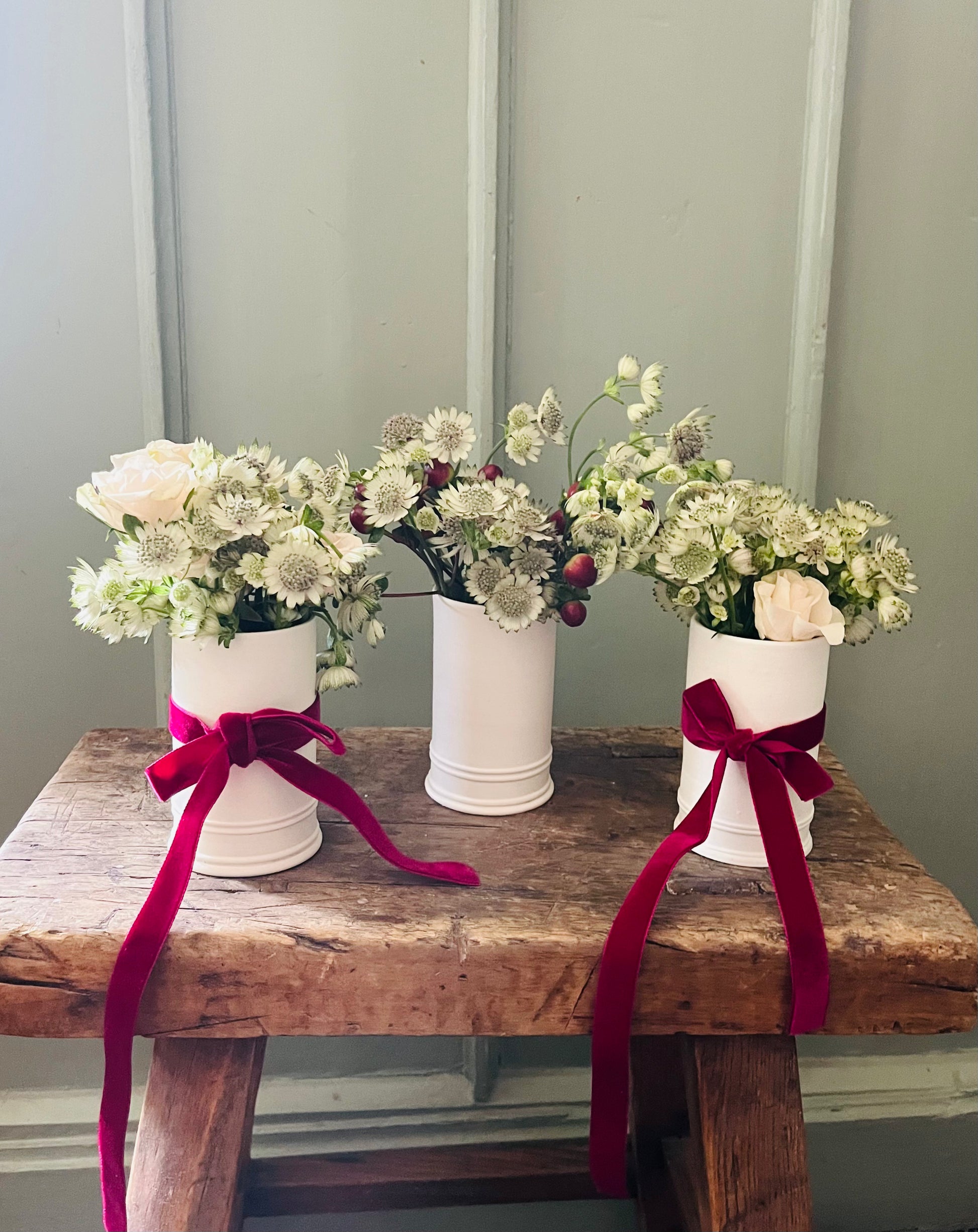 Porcelain Bud Vases - Boxed Gift Set of 3