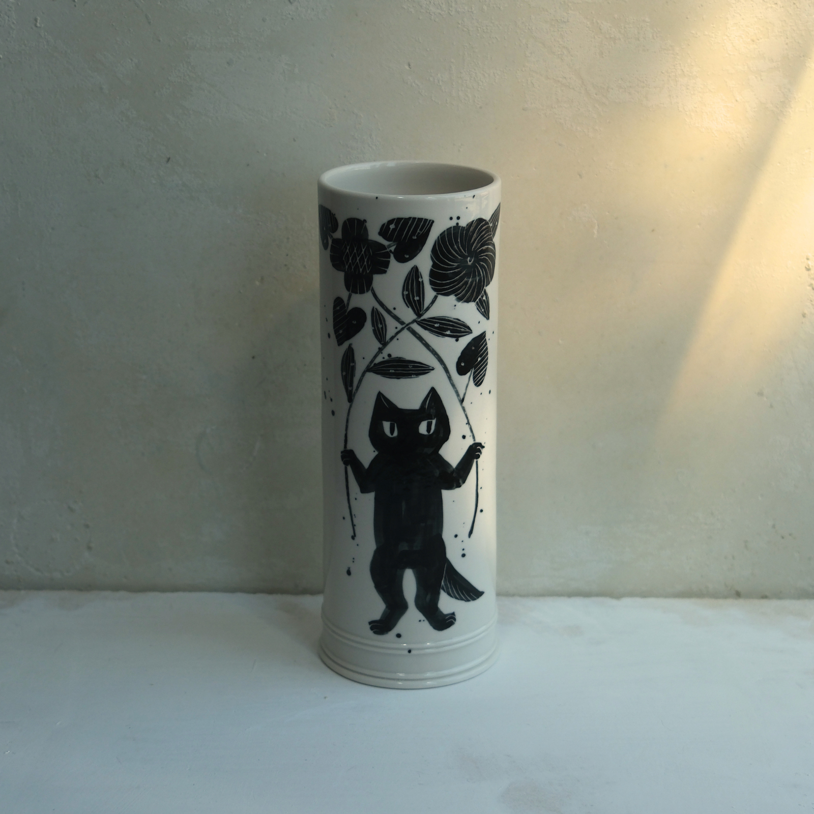 Exclusive Hand Painted John Julian x Makoto Kagoshima Classical Vase -