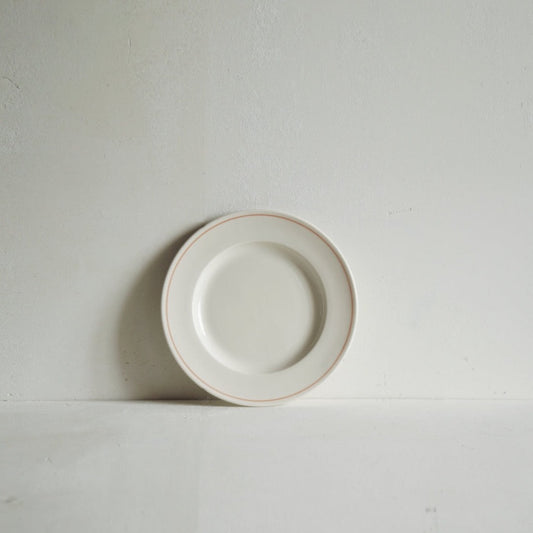 Classical Porcelain Coral Line Small Side Plate - Seconds
