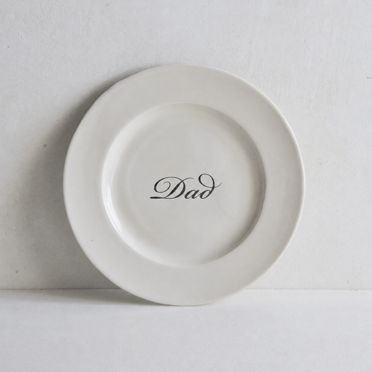 Classical Porcelain Side Plate with 'Dad' Stamp