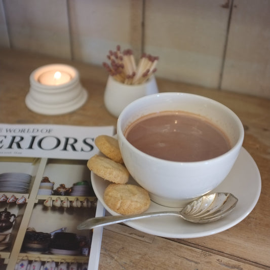 Pair of Handleless Hot Chocolate Mugs - Boxed Gift Set of 2