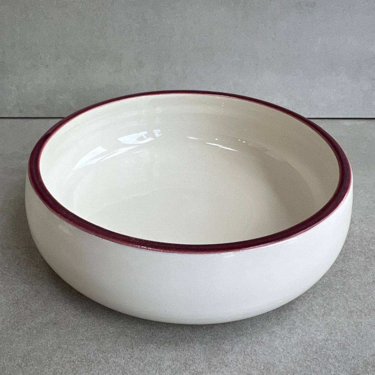 Porcelain Flat Bowl | Luxury Pottery Dinnerware Handmade in UK