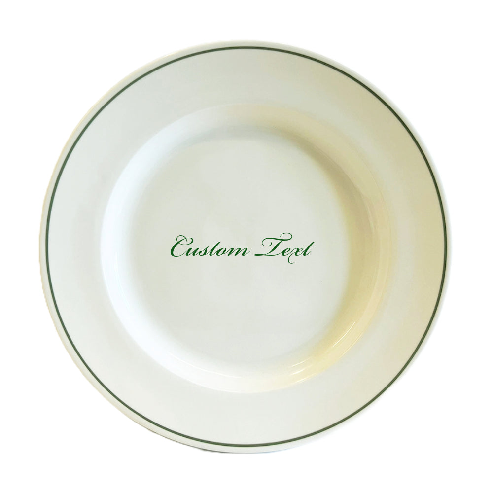 Personalised Set of 6 Porcelain Wedding Dinner Plates