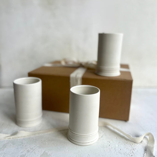 Porcelain Bud Vases  - Boxed Gift Set of 3