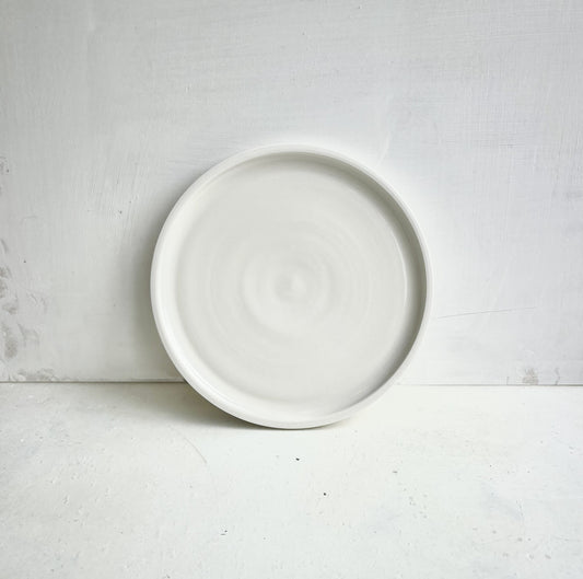 Simple Porcelain Flat Plate - Large