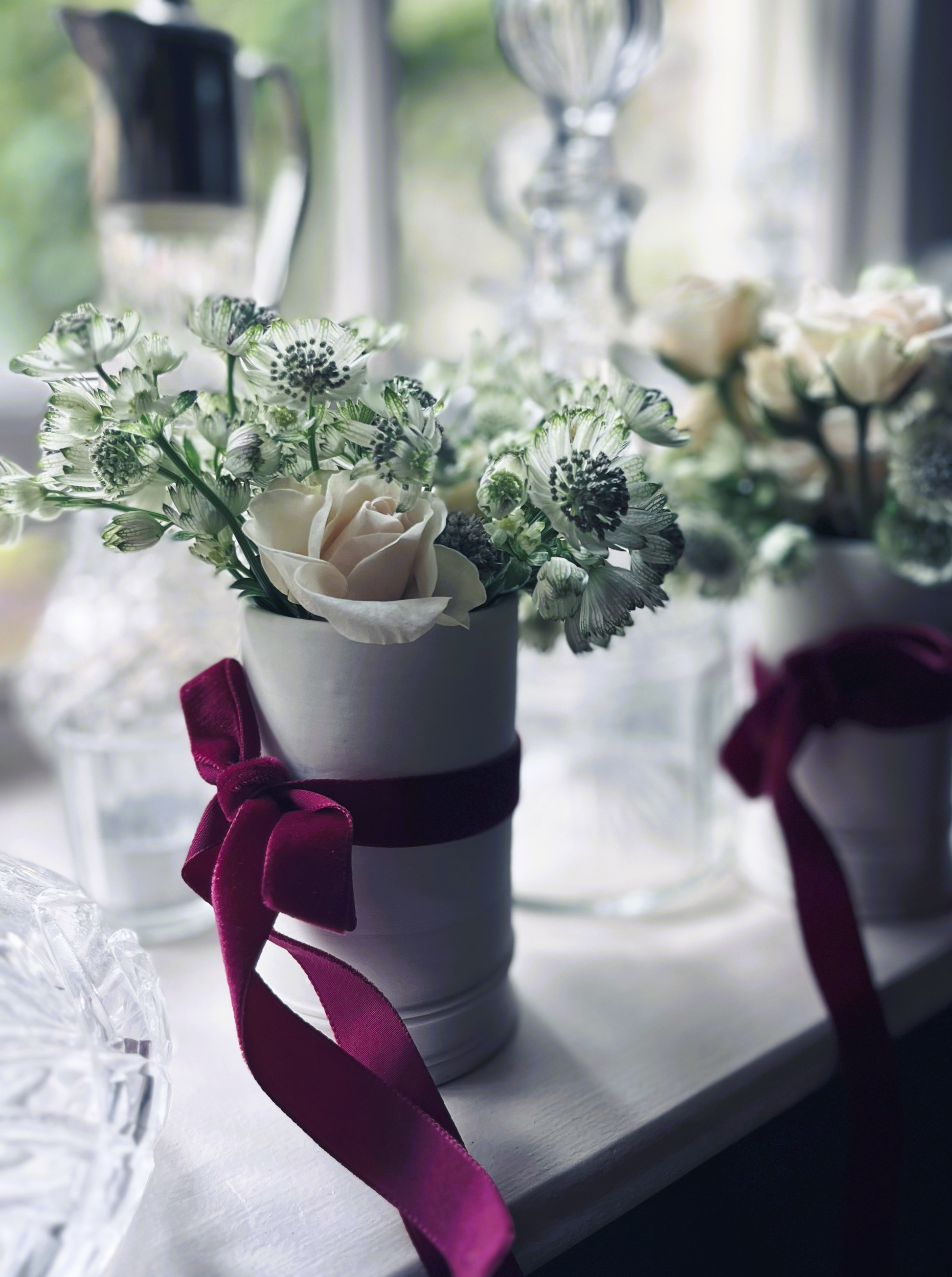 Porcelain Bud Vases - Boxed Gift Set of 3