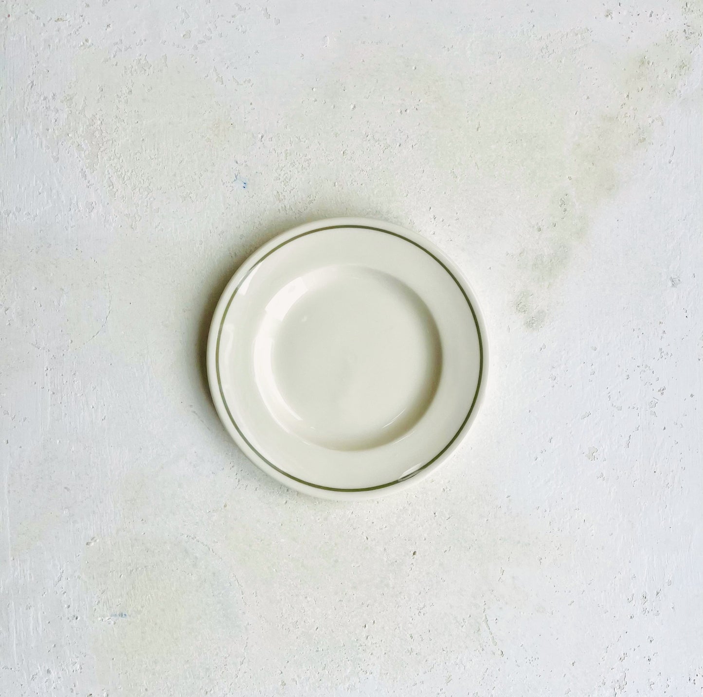 Archive - Small Side Plate Fern Green Line - Classical Porcelain