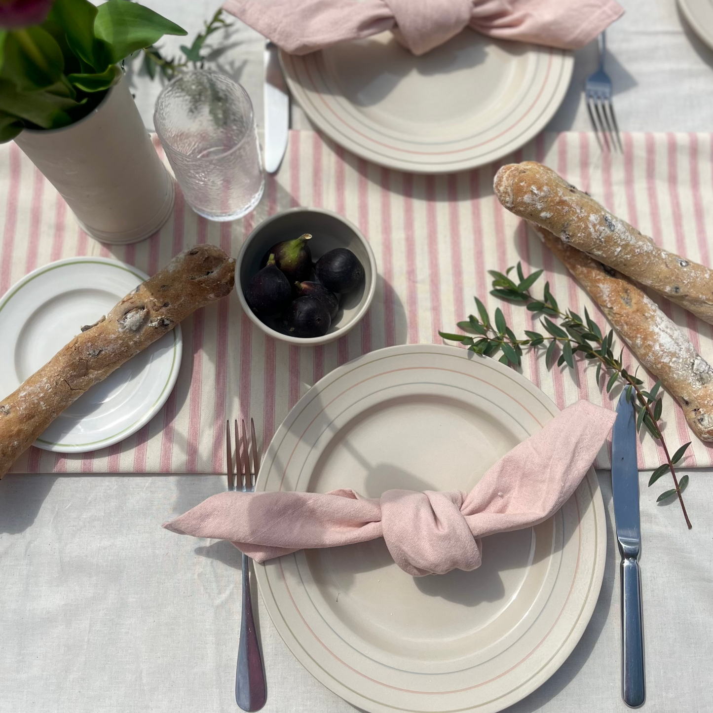Dinner Plate Bistro Lines - Classical Stoneware