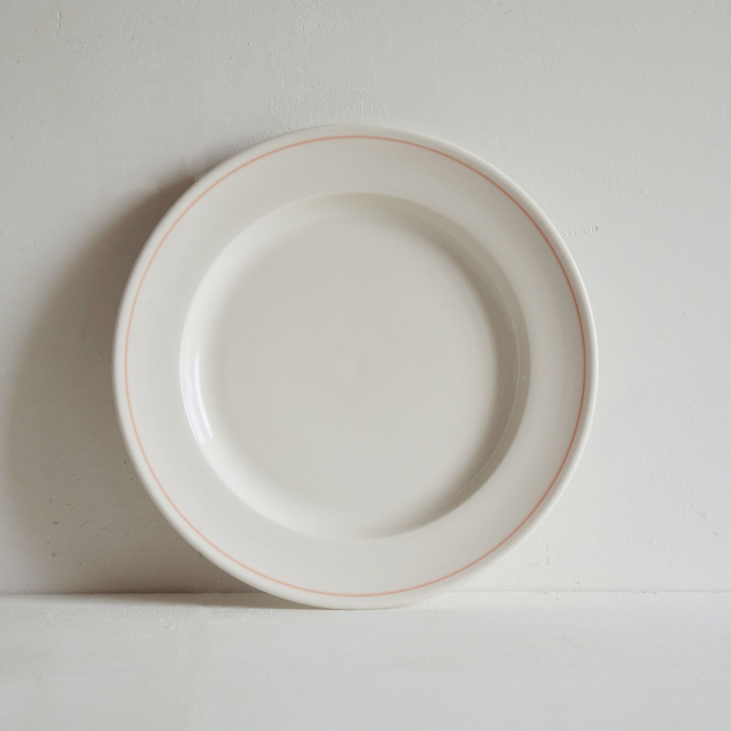 Luxury pottery dinner plate with coral line