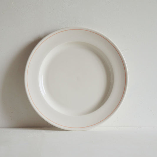 Classical Porcelain Coral Line Dinner Plate - Seconds