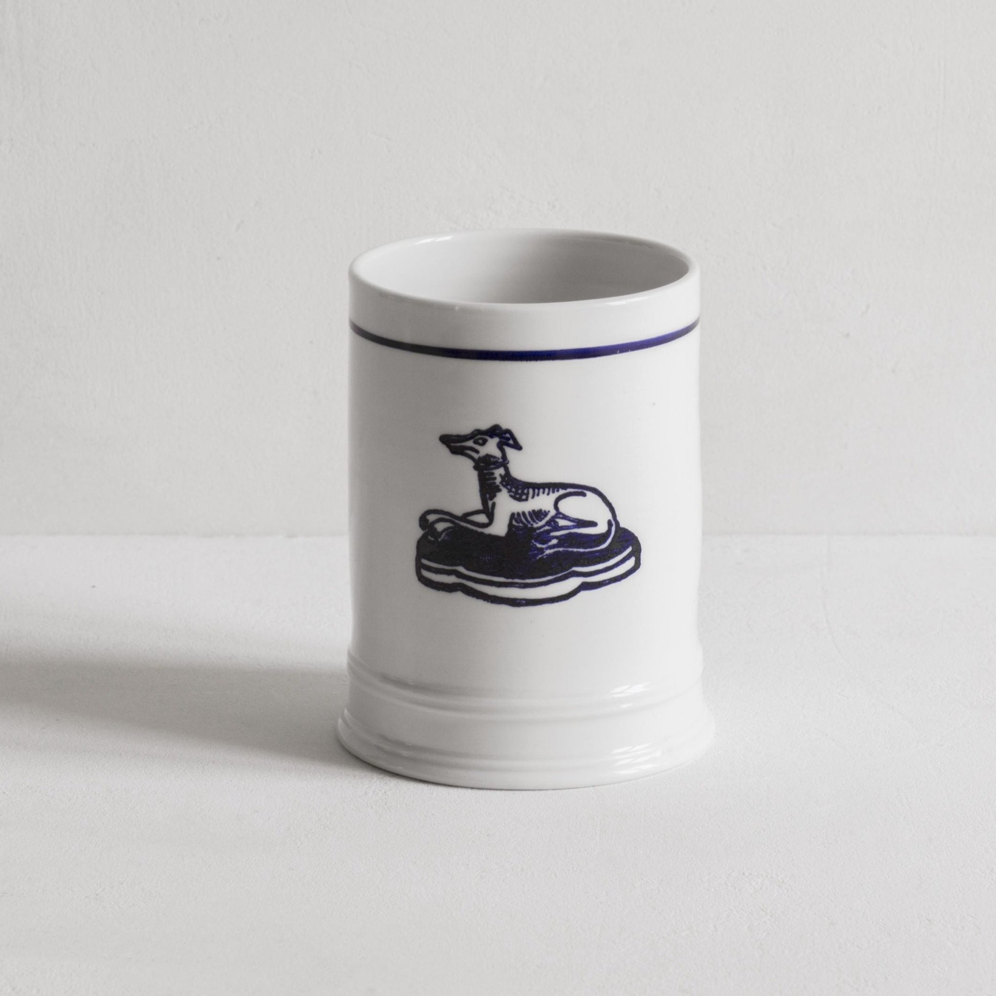 Classical Beaker with Blue Line and Hound - Seconds