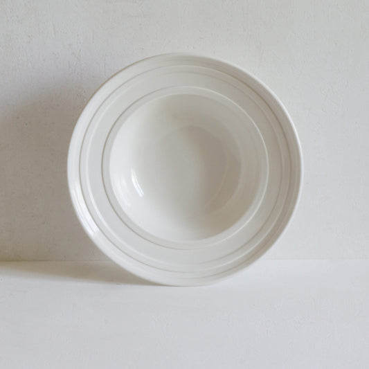 Classical Porcelain Impressed Line, Deep Bowl