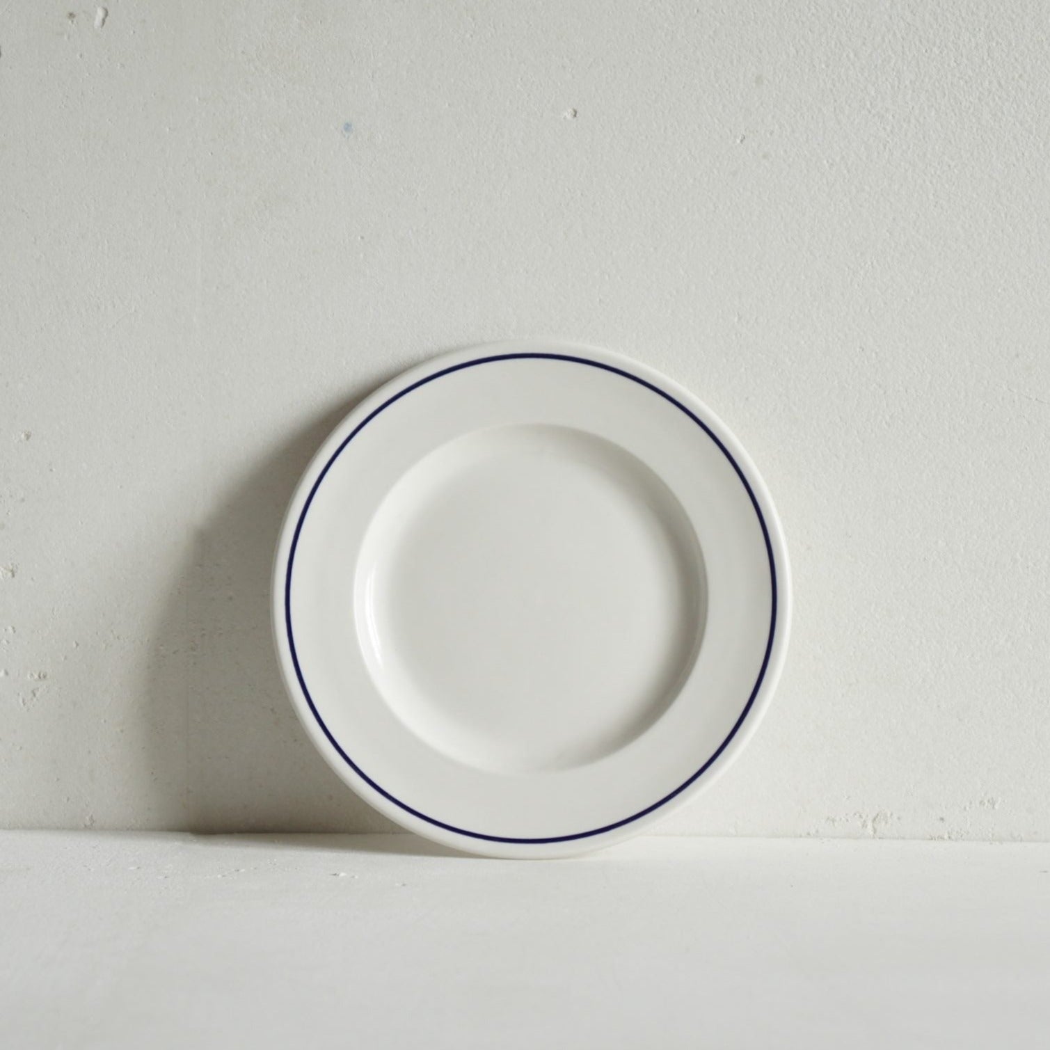 Porcelain Small Side Plate | Cobalt Blue Line | Luxury Dinnerware