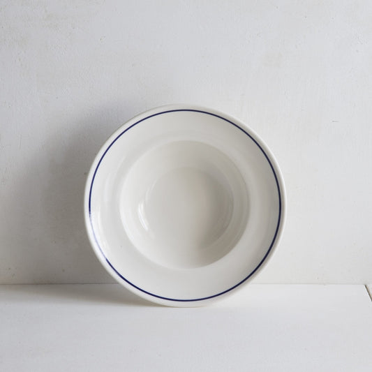 Classical Porcelain Cobalt Blue Line Deep Bowl - Seconds