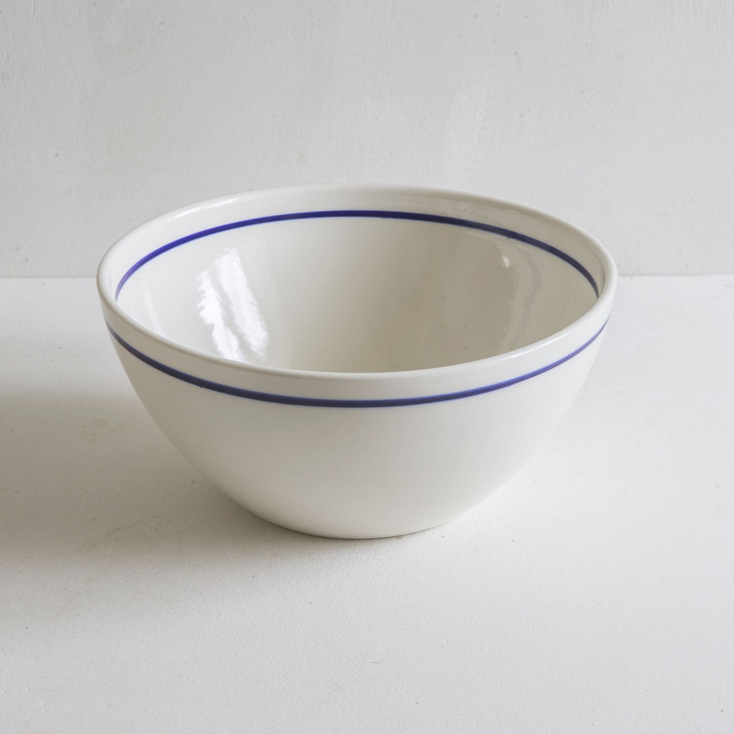 Archive - Deep Serving Bowls with Cobalt Blue Line